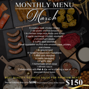 Monthly Menu